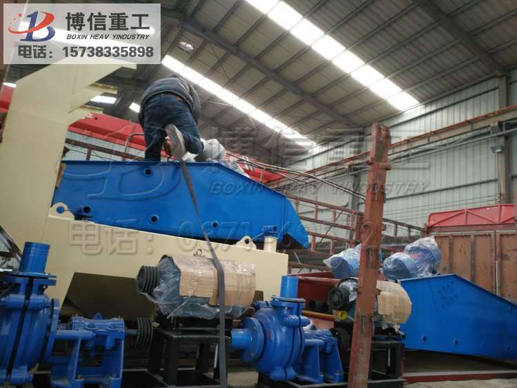 漳州客戶購買的91看片重工細沙回收機整（zhěng）裝待發